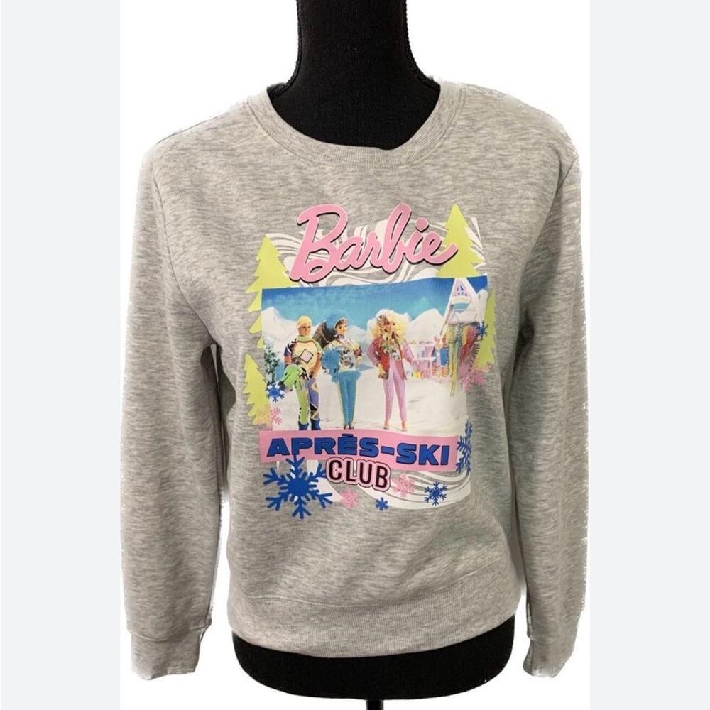 Barbie Grey Après-Ski Club Sweatshirt